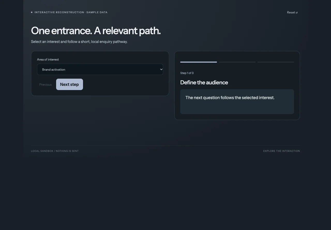 WESHUB - interactive reconstruction preview
