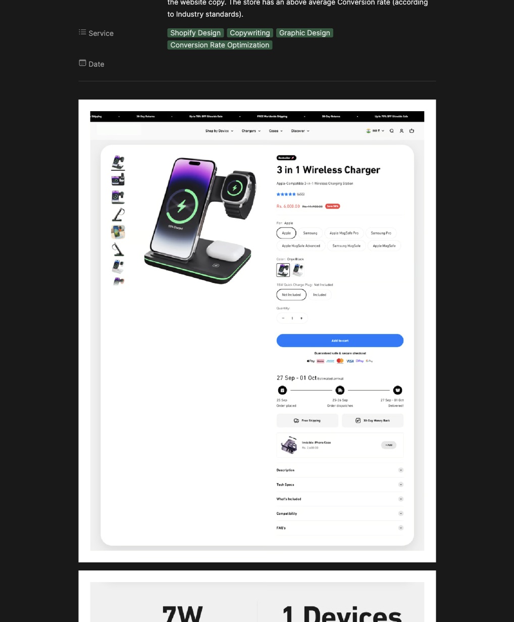 Shopify Store Redesign